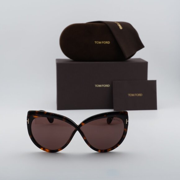 Tom Ford Beatrice FT1196 52E Butterfly Sunglasses - Havana/Brown main image 6